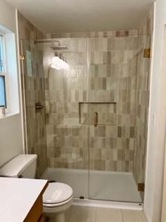 Custom Shower with Spanish Tile