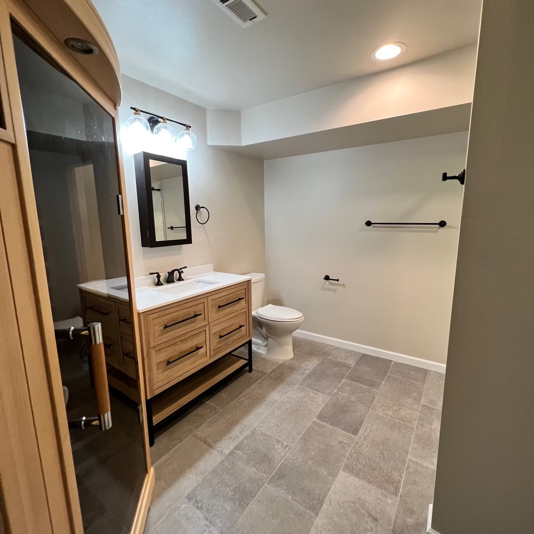 Masculine Spa Bathroom